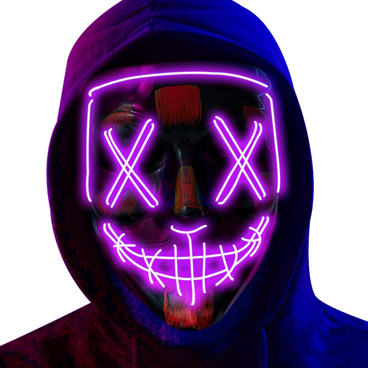 LED Light Up Halloween Mask