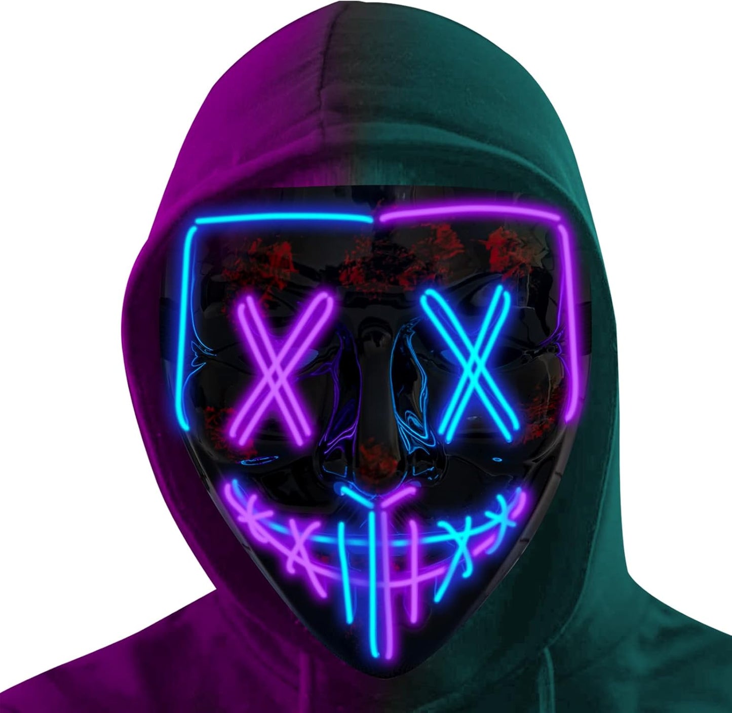 LED Light Up Halloween Mask