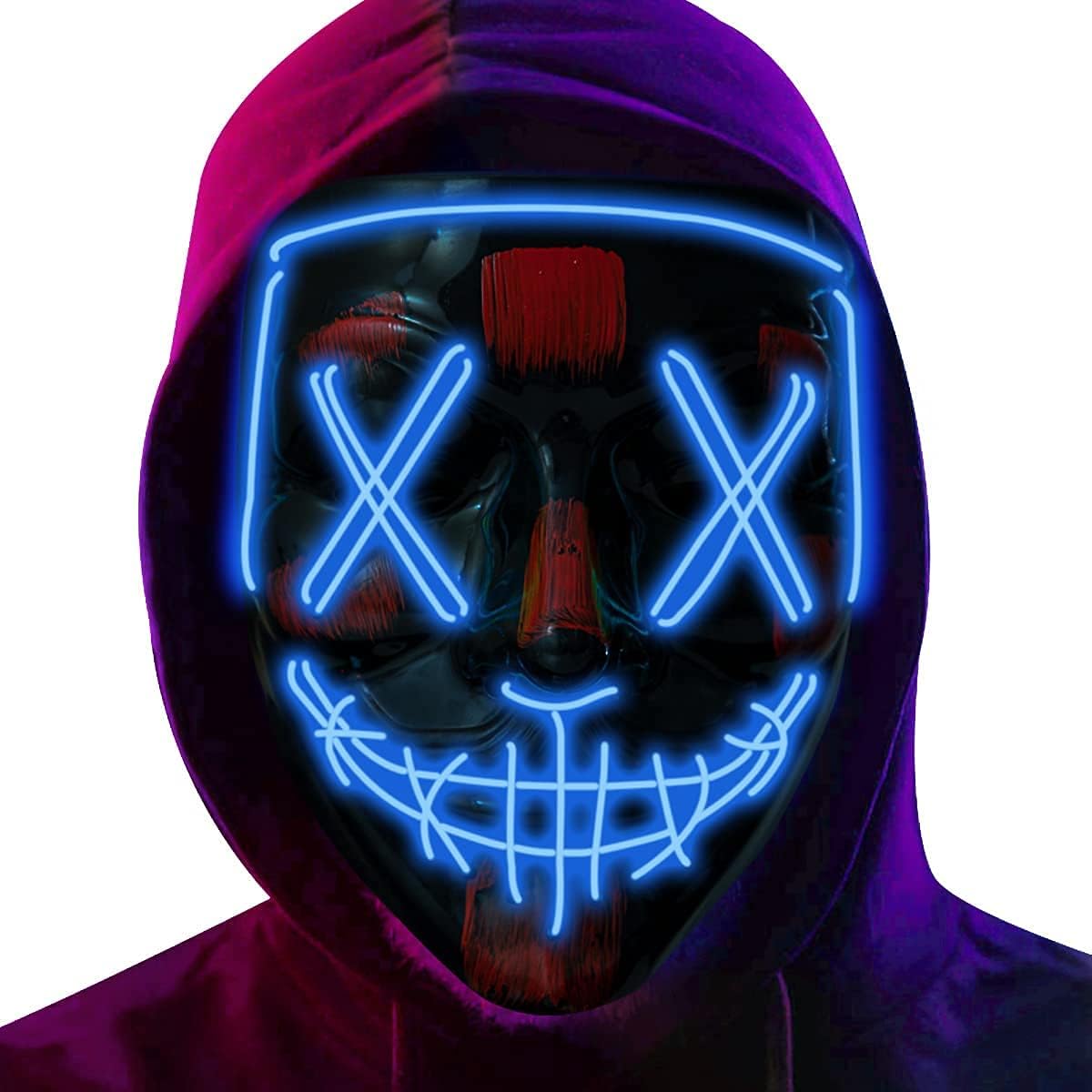 LED Light Up Halloween Mask