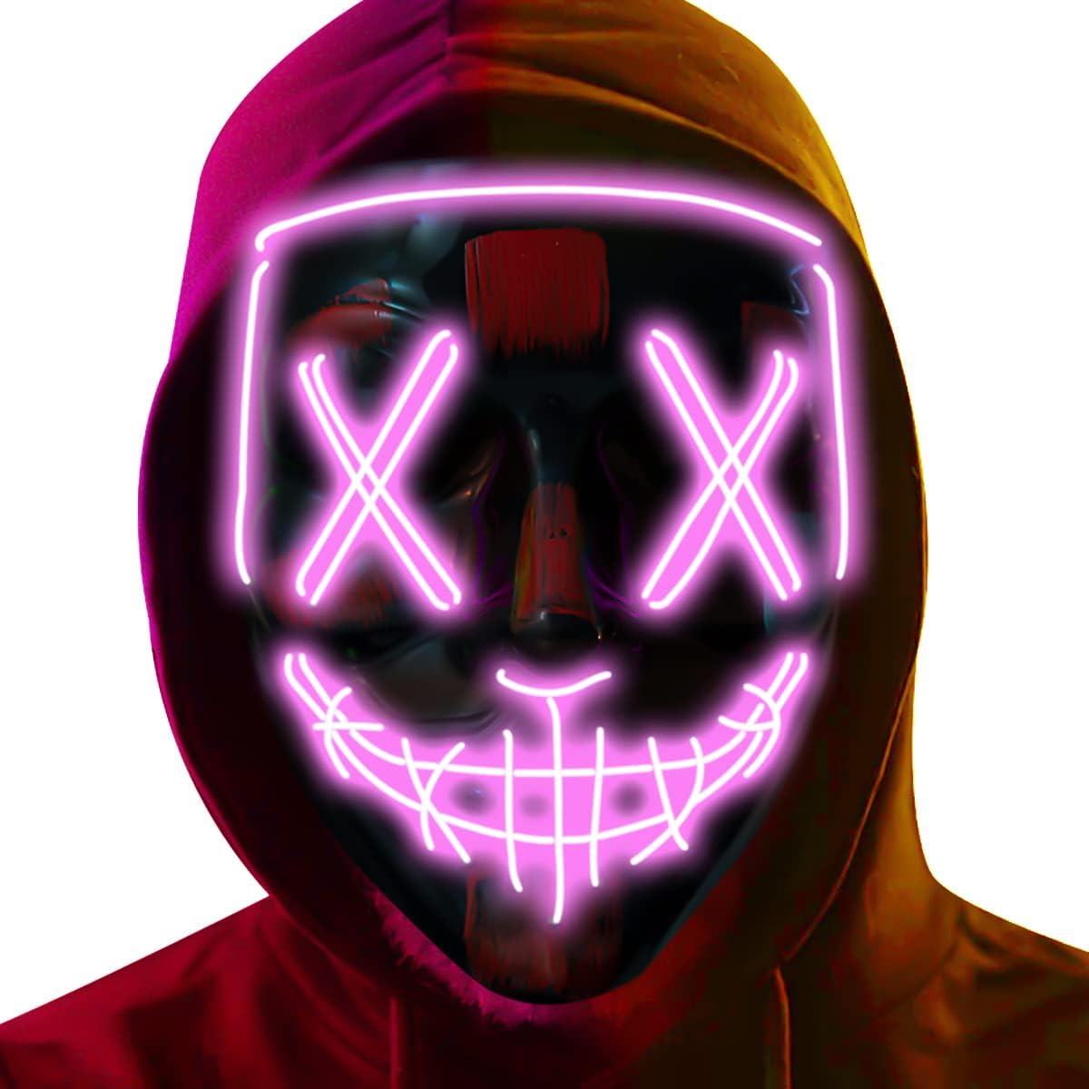 LED Light Up Halloween Mask