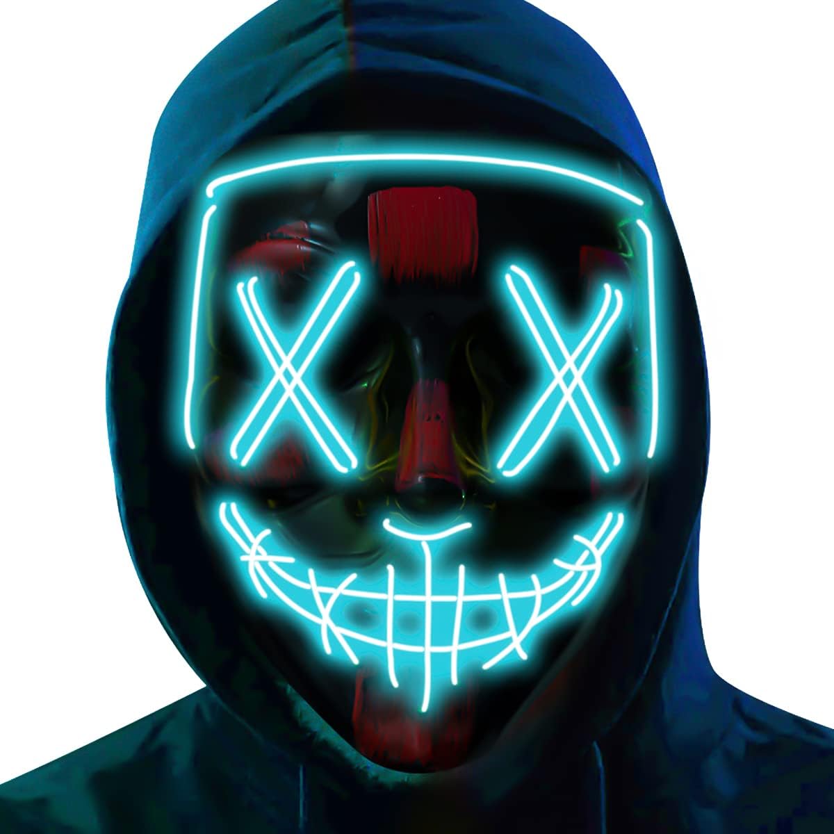 LED Light Up Halloween Mask