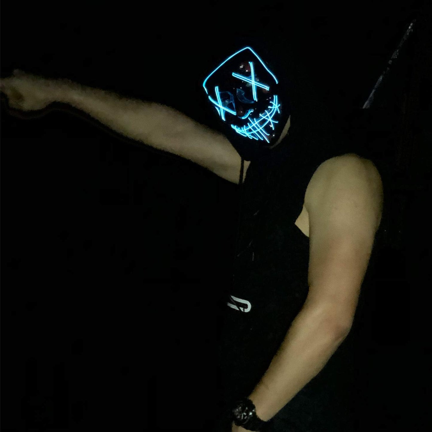 LED Light Up Halloween Mask
