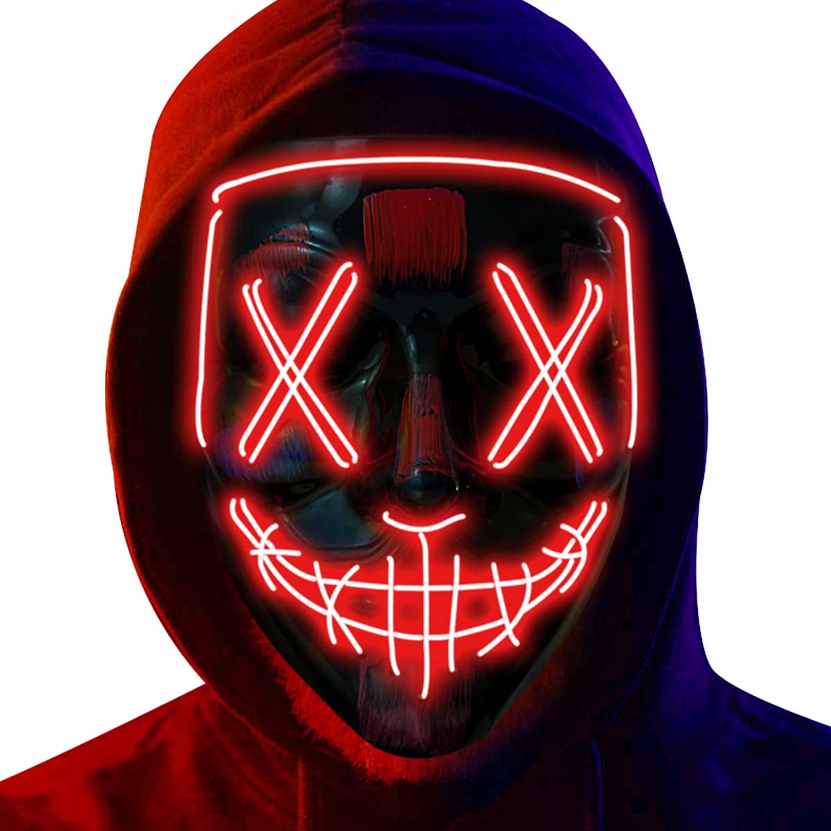 LED Light Up Halloween Mask