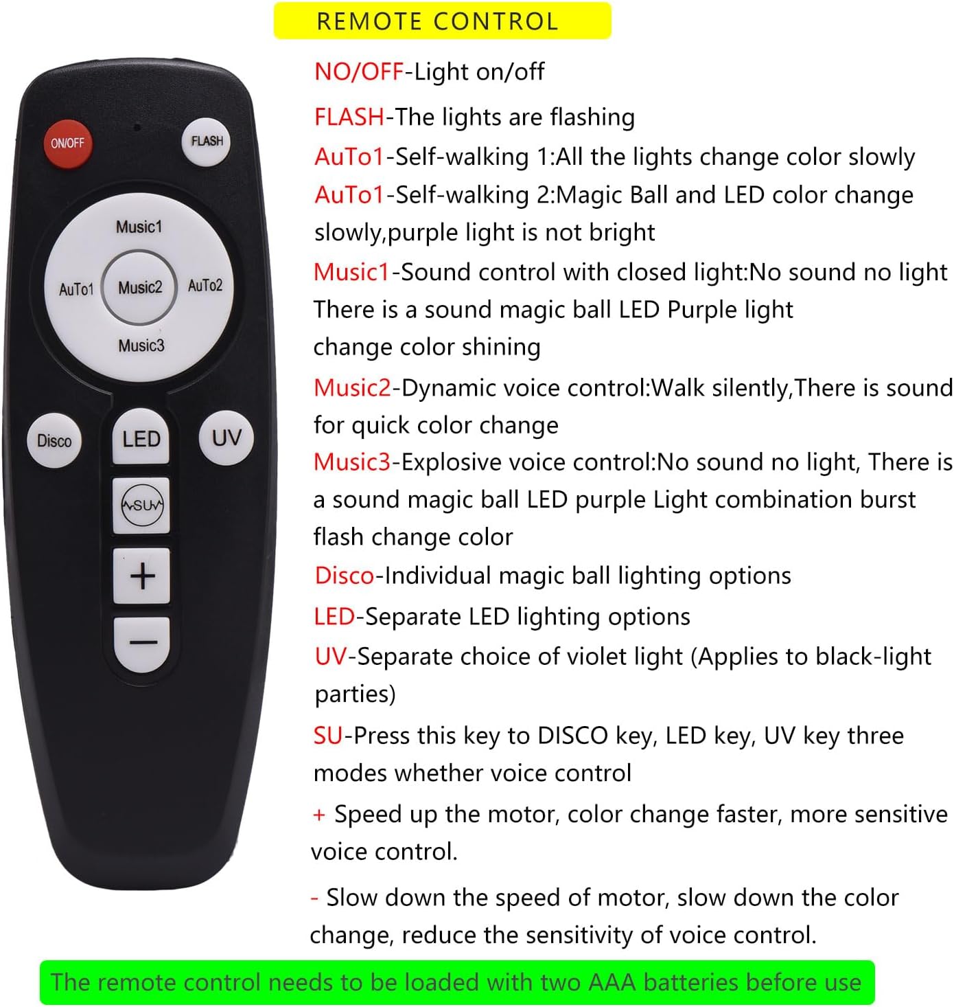Disco Ball Light Sound Activated Stage Strobe Light for Parties