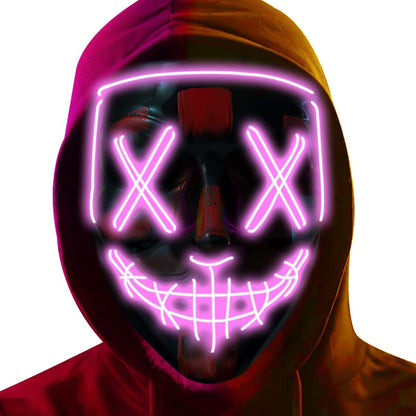 LED Light Up Halloween Mask