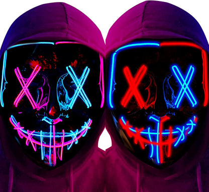 LED Light Up Halloween Mask