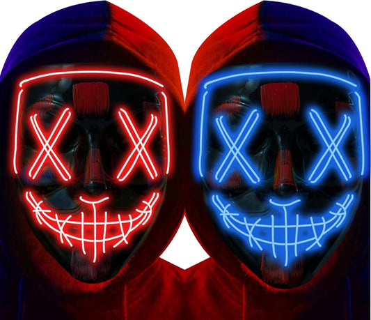 LED Light Up Halloween Mask